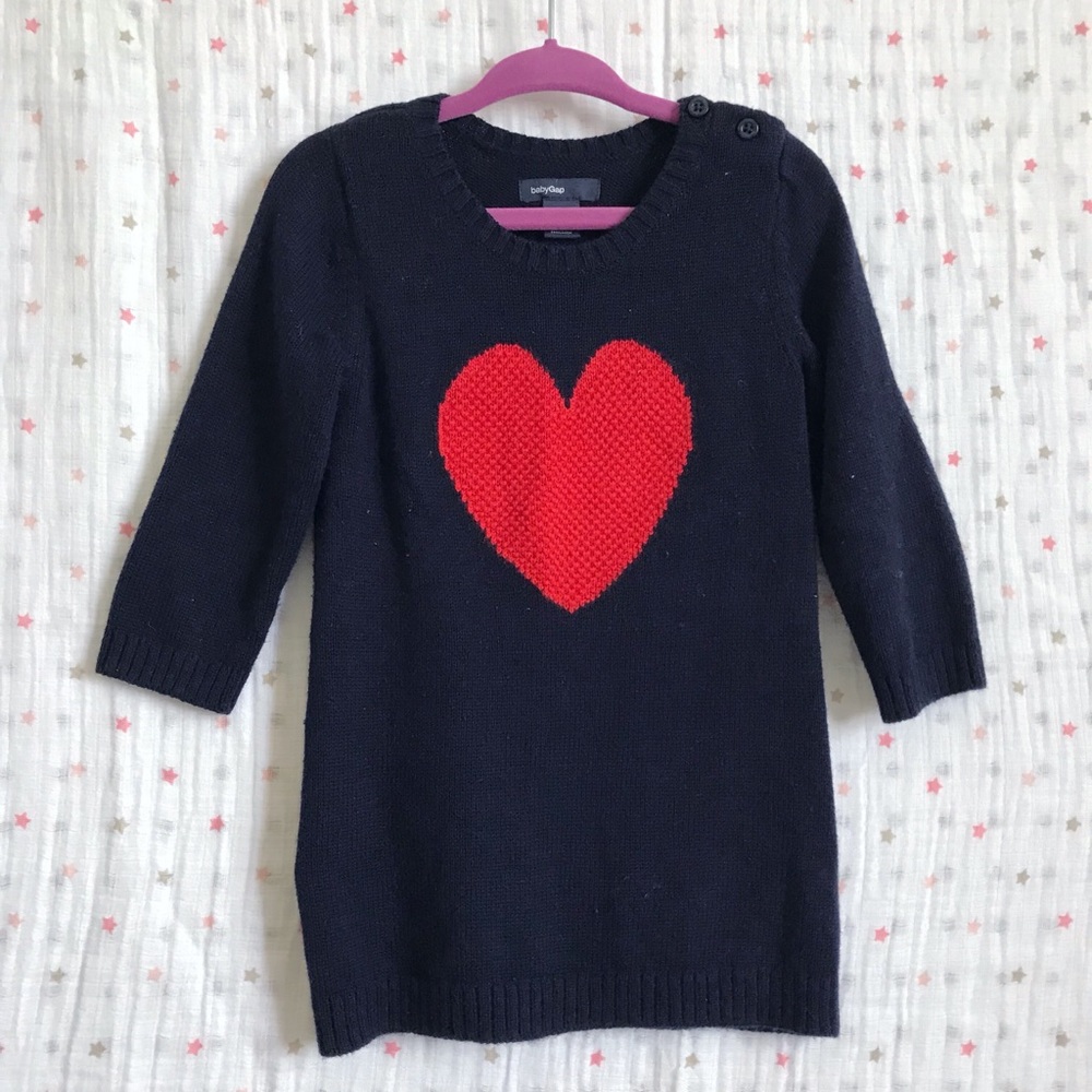 Baby Gap Girls Hearts Knit Sweater